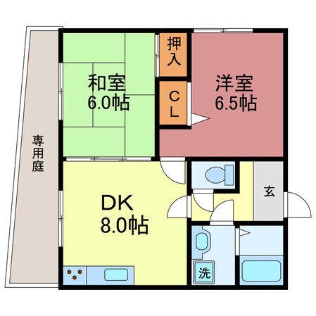 カーム瀬田の物件間取画像